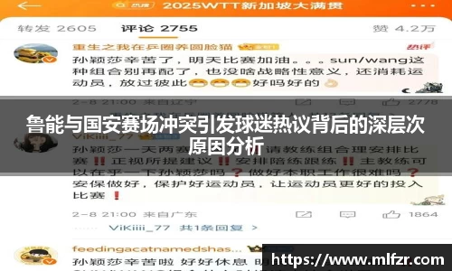 鲁能与国安赛场冲突引发球迷热议背后的深层次原因分析